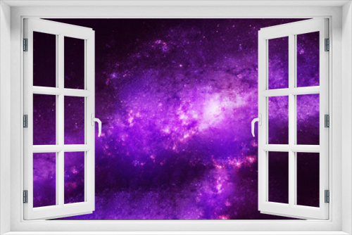Fototapeta Naklejka Na Ścianę Okno 3D - Purple space nebula. Elements of this image were furnished by NASA