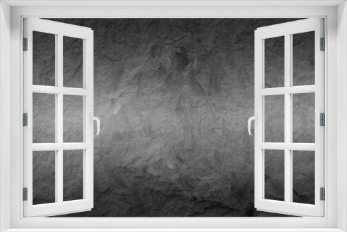 Fototapeta Naklejka Na Ścianę Okno 3D - Dark grey black slate background