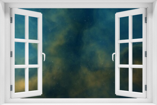 Fototapeta Naklejka Na Ścianę Okno 3D - Beautiful nebula in cosmos far away 3d rendering	
