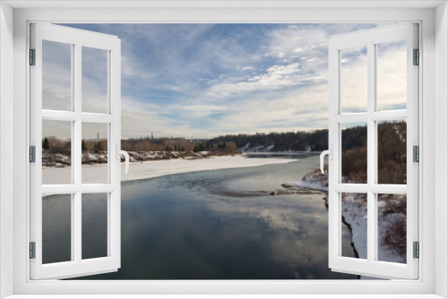 Fototapeta Naklejka Na Ścianę Okno 3D - The North Saskatchewan River in Winter