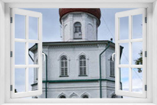 Fototapeta Naklejka Na Ścianę Okno 3D - Russia. Solovki. Big Solovetsky Island. Lighthouse Temple on Sekirnaya Hill