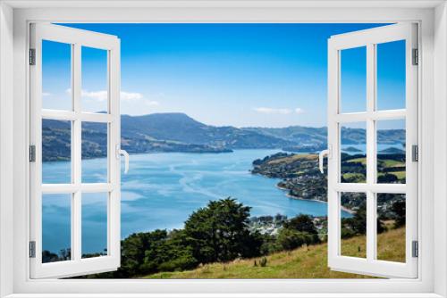 Fototapeta Naklejka Na Ścianę Okno 3D - Beautiful landscape of the Otago Peninsula, New Zealand