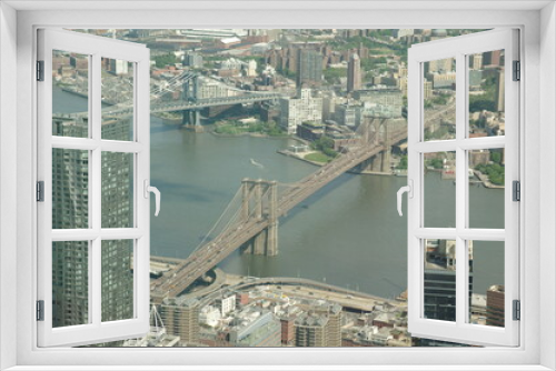 Fototapeta Naklejka Na Ścianę Okno 3D - Pont de New York