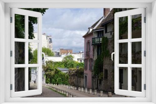 Fototapeta Naklejka Na Ścianę Okno 3D - vue depuis Montmartre sur Paris 