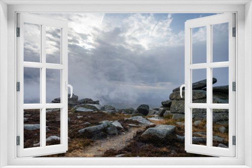 Fototapeta Naklejka Na Ścianę Okno 3D - Der stürmische Brocken