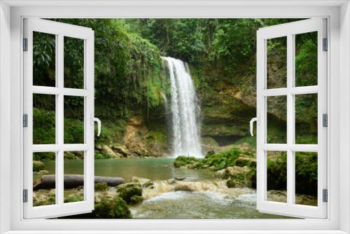 Fototapeta Naklejka Na Ścianę Okno 3D - Idelyc cascade in tropical south american country