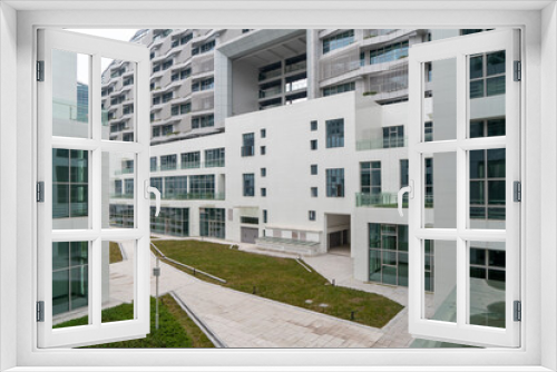 Fototapeta Naklejka Na Ścianę Okno 3D - Appearance of office building in science and Technology Park