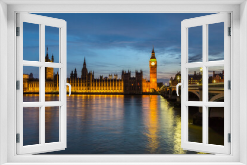 Big Ben in London at night