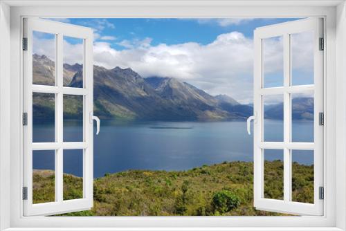 Fototapeta Naklejka Na Ścianę Okno 3D - Lake Wakatipu - between Queenstown and Glenorchy, New Zealand