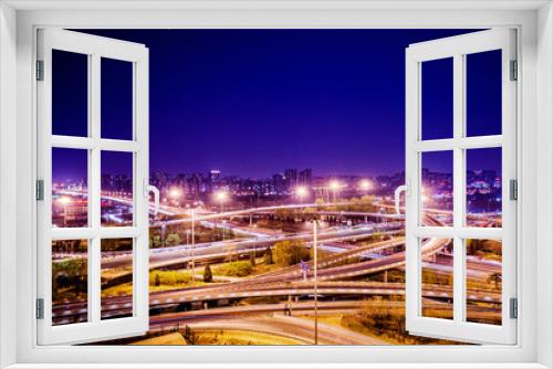 Fototapeta Naklejka Na Ścianę Okno 3D - Sihui Transportation Hub Expressway in Beijing