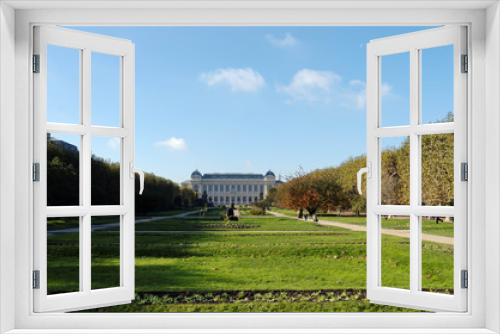 Fototapeta Naklejka Na Ścianę Okno 3D - Paris, jardin des plantes et grande galerie