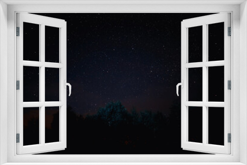 Fototapeta Naklejka Na Ścianę Okno 3D - Night sky. Stars and galaxies in the sky at dusk.