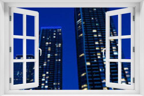 Fototapeta Naklejka Na Ścianę Okno 3D - Night view of high-rise condominiums in Tokyo, Japan_05