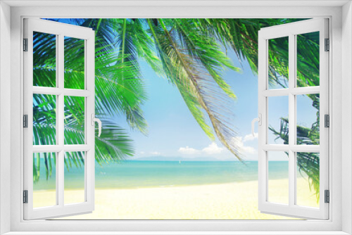Fototapeta Naklejka Na Ścianę Okno 3D - summer holidays relax tropical background