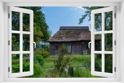 Fototapeta Naklejka Na Ścianę Okno 3D - 古民家の庭