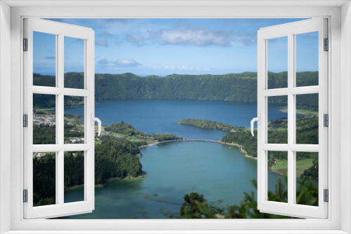 Fototapeta Naklejka Na Ścianę Okno 3D - Lagoa das 7 Cidades, São Miguel, Açores