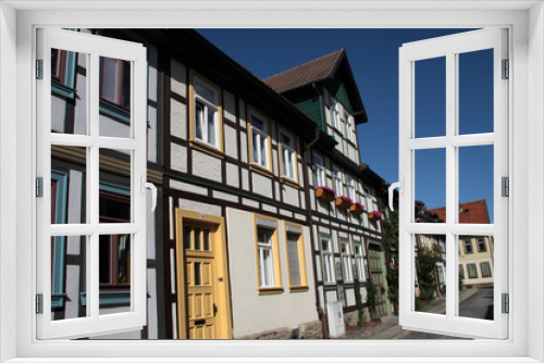 Fototapeta Naklejka Na Ścianę Okno 3D - Fachwerk in Wernigerode