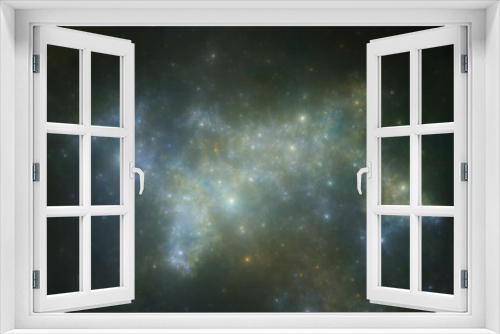 Fototapeta Naklejka Na Ścianę Okno 3D - Golden Nebula