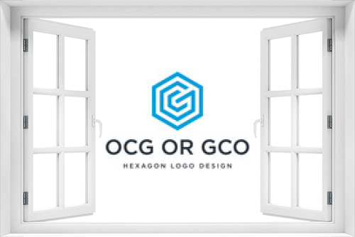 OCG OR GCO HEXAGON LOGO DESIGN.