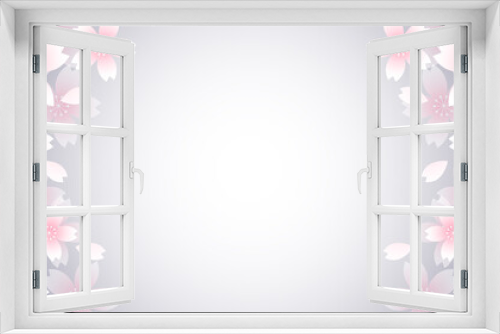 Fototapeta Naklejka Na Ścianę Okno 3D - 桜　和柄　水彩　背景
