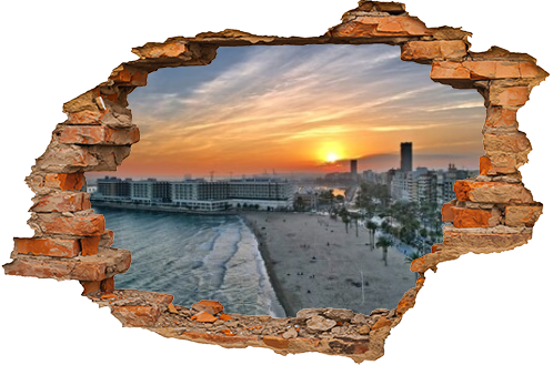 Hiszpania Alicante zachód słońca