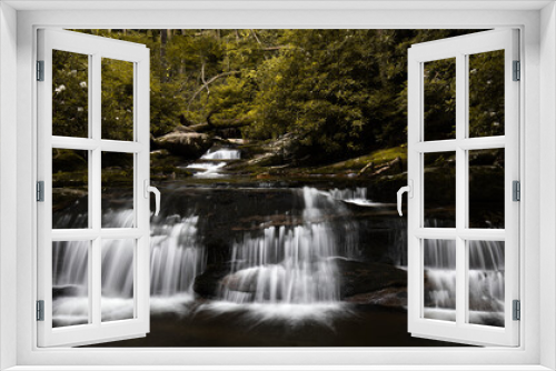 Fototapeta Naklejka Na Ścianę Okno 3D - Waterfalls - West Prong Little Pigeon River, Smoky Mountain National Pakr, Tennessee