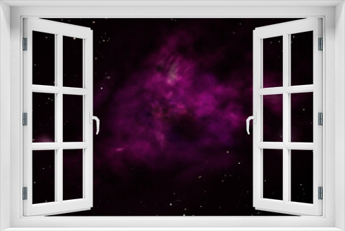 Fototapeta Naklejka Na Ścianę Okno 3D - Far being shone nebula and star field against space.