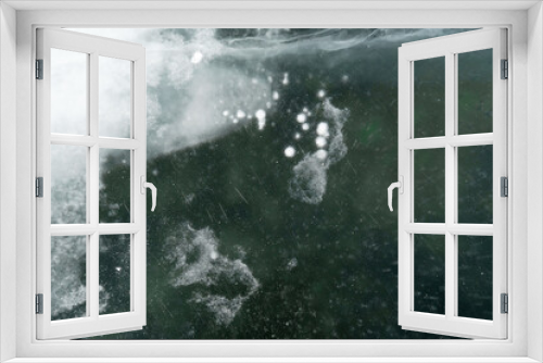 Fototapeta Naklejka Na Ścianę Okno 3D - baikal lake air bubble under ice