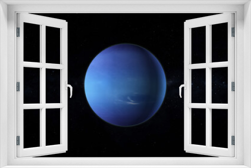 Fototapeta Naklejka Na Ścianę Okno 3D - Planet of Neptune rotating background animation.
