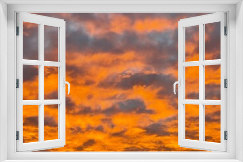 Fototapeta Naklejka Na Ścianę Okno 3D - red sky background