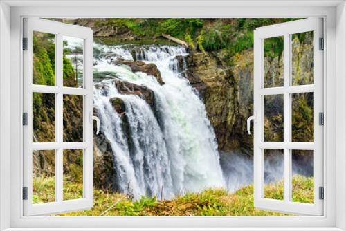 Fototapeta Naklejka Na Ścianę Okno 3D - Roaring Misty Snoqualmie Falls 2