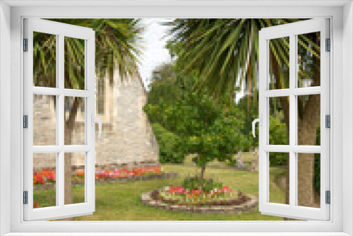 Fototapeta Naklejka Na Ścianę Okno 3D - church gardens