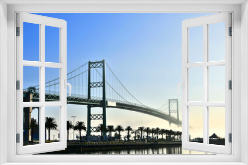 Fototapeta Naklejka Na Ścianę Okno 3D - Vincent Thomas Bridge Long Beach California