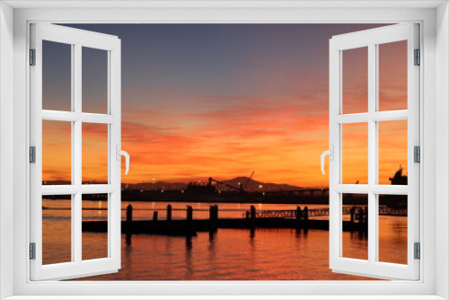 Fototapeta Naklejka Na Ścianę Okno 3D - San Diego Bay bei Sonnenaufgang