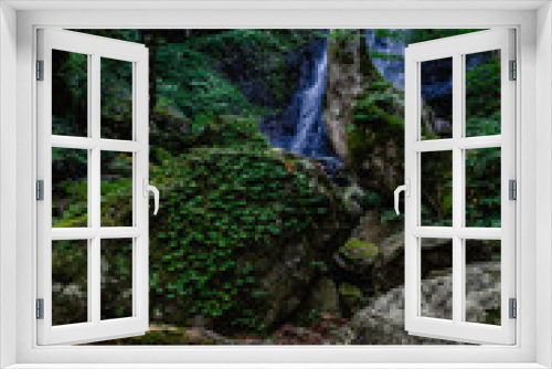 Fototapeta Naklejka Na Ścianę Okno 3D - 飛騨高山　夏の県立自然公園　宇津江四十八滝