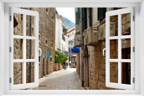 Fototapeta Naklejka Na Ścianę Okno 3D - Kotor; Montenegro - september 13 2021 : the old city