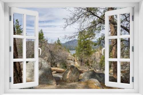 Fototapeta Naklejka Na Ścianę Okno 3D - Over look of Big Bear Lake, California.