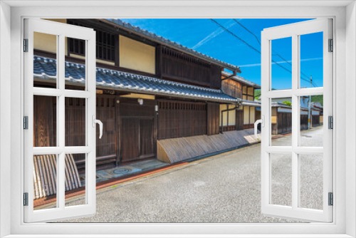 Fototapeta Naklejka Na Ścianę Okno 3D - 滋賀県　近江八幡の町並み