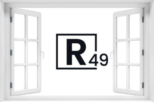 R49, 49R Initial letter logo