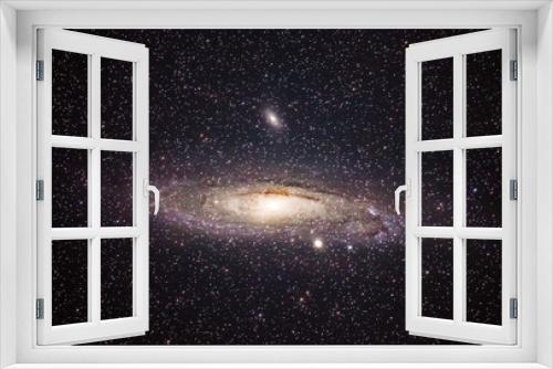 Fototapeta Naklejka Na Ścianę Okno 3D - Andromeda Galaxy M31, night sky with galaxy