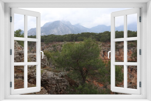 Fototapeta Naklejka Na Ścianę Okno 3D - Beautiful view on Güver Canyon, Turkey, near Antalya