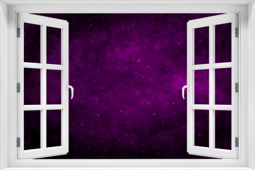 Fototapeta Naklejka Na Ścianę Okno 3D - Starry night sky galaxy space background. Violet or purple dark night sky with stars.  Stars in the night.
