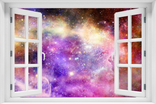 Fototapeta Naklejka Na Ścianę Okno 3D - background of a nebula in outer space