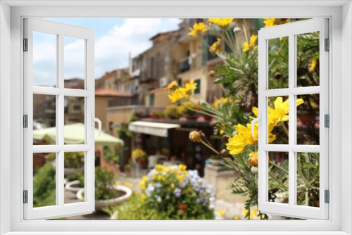 Fototapeta Naklejka Na Ścianę Okno 3D - Flowers in the Garden. Italy.