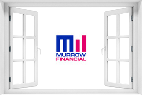 Fototapeta Naklejka Na Ścianę Okno 3D - mf mw m w financial logo vector