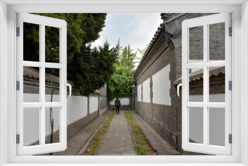 Fototapeta Naklejka Na Ścianę Okno 3D - Qinhuangdao City, Hebei Province, China - May 17, 2020: the starting point of China's ancient Great Wall and the old leading ancient architecture
