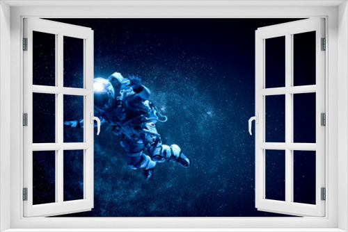 Fototapeta Naklejka Na Ścianę Okno 3D - Astronaut and space exploration theme.