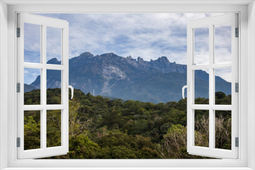 Fototapeta Naklejka Na Ścianę Okno 3D - Amazing and the greatest Mount Kinabalu view form Kundasang National Park, Sabah, Borneo