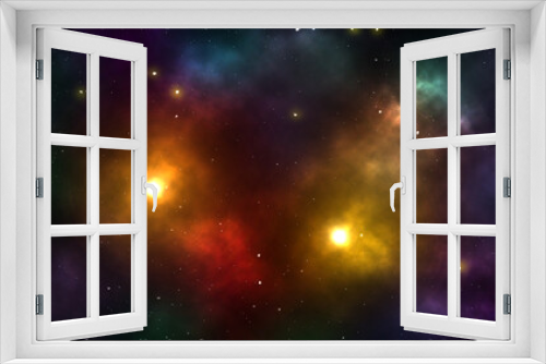 Fototapeta Naklejka Na Ścianę Okno 3D - background Colored galaxies 05