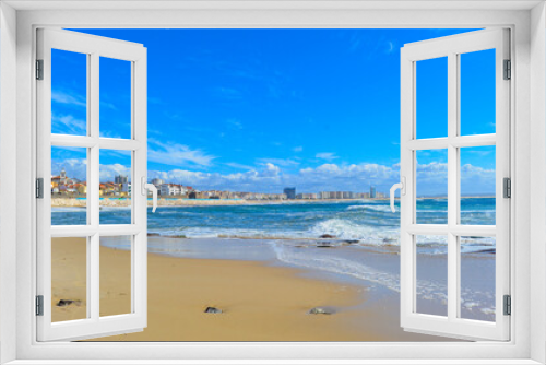 Fototapeta Naklejka Na Ścianę Okno 3D - Praia de Buarcos in Figueira da Foz, Portuga